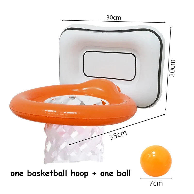 Mini Inflatable Basketball Hoop Outdoor Indoor Throwing Toys Inflatable Pump Funny Game Toy Basketball Toys