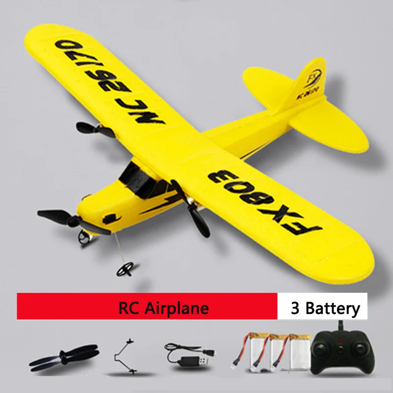 DIY RC Plane Toy EPP Craft Foam Electric Outdoor Remote Control Glider FX-801 901Remote Control Airplane DIY Fixed Wing Aircraft