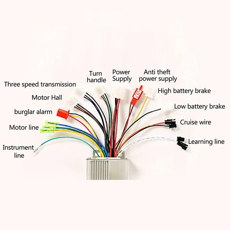 Electric Bicycle Accessories 36V/48V Bike 350W Brushless DC Motor Controller For E-bike Scooter