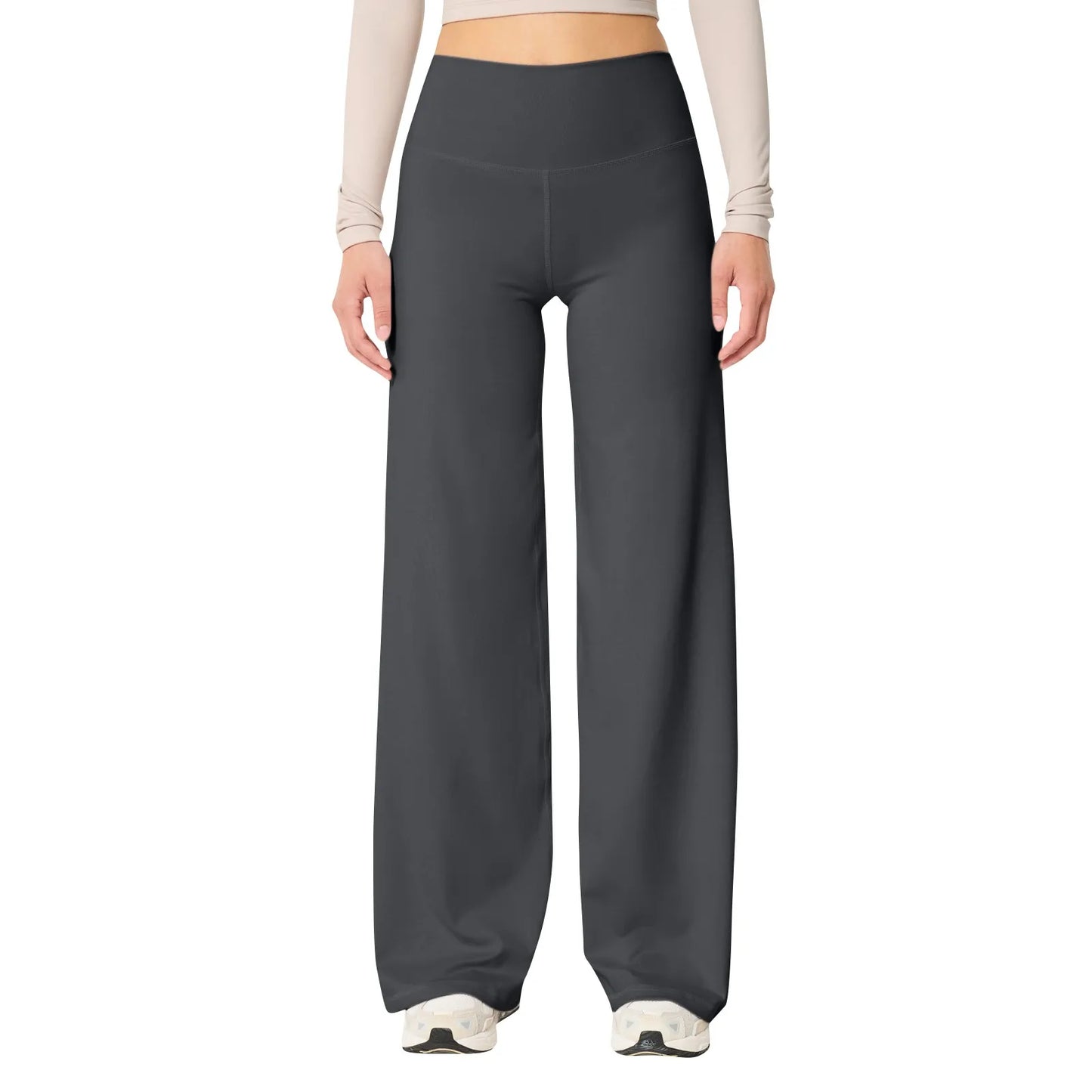 Casual Clothes Yoga Pants For Women High Waist Workout Leggings Stretchy Pants With Pockets Solid Soft Sweatpants For Women