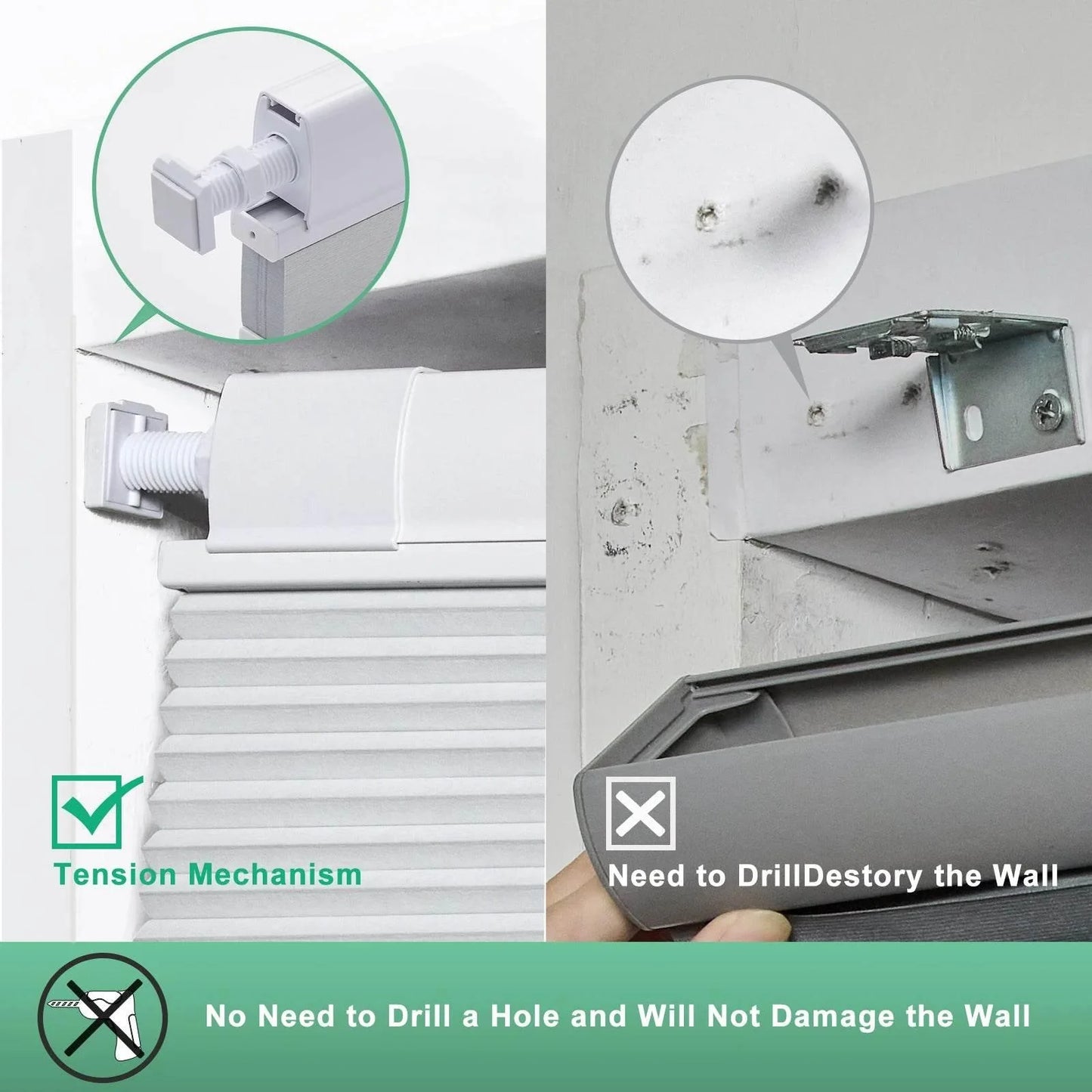 SnapFit Cordless Shades – No Drill, Instant Privacy & Light Control