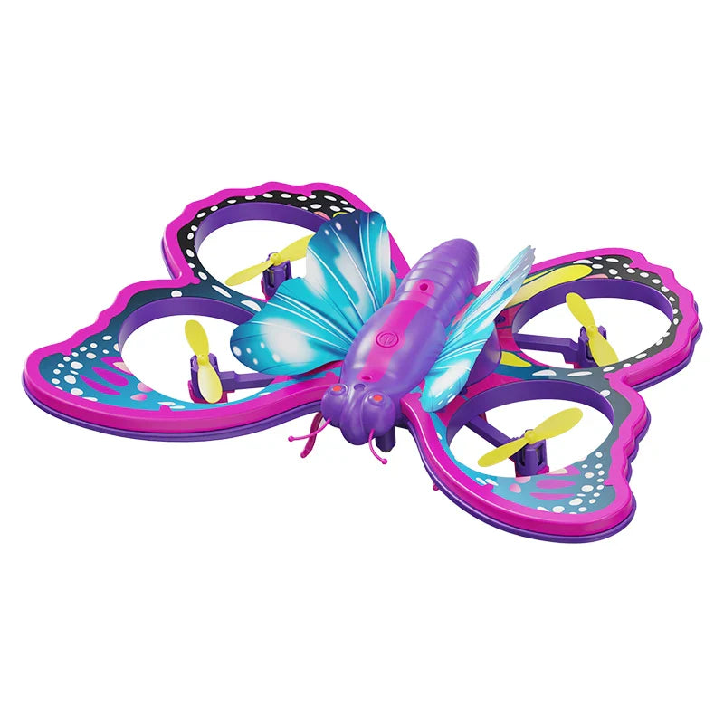 2.4G V40 Quadcopter Butterfly Drone Quadcopter Children Toy Remote Controlled Flight Model Airplane Toy Gift