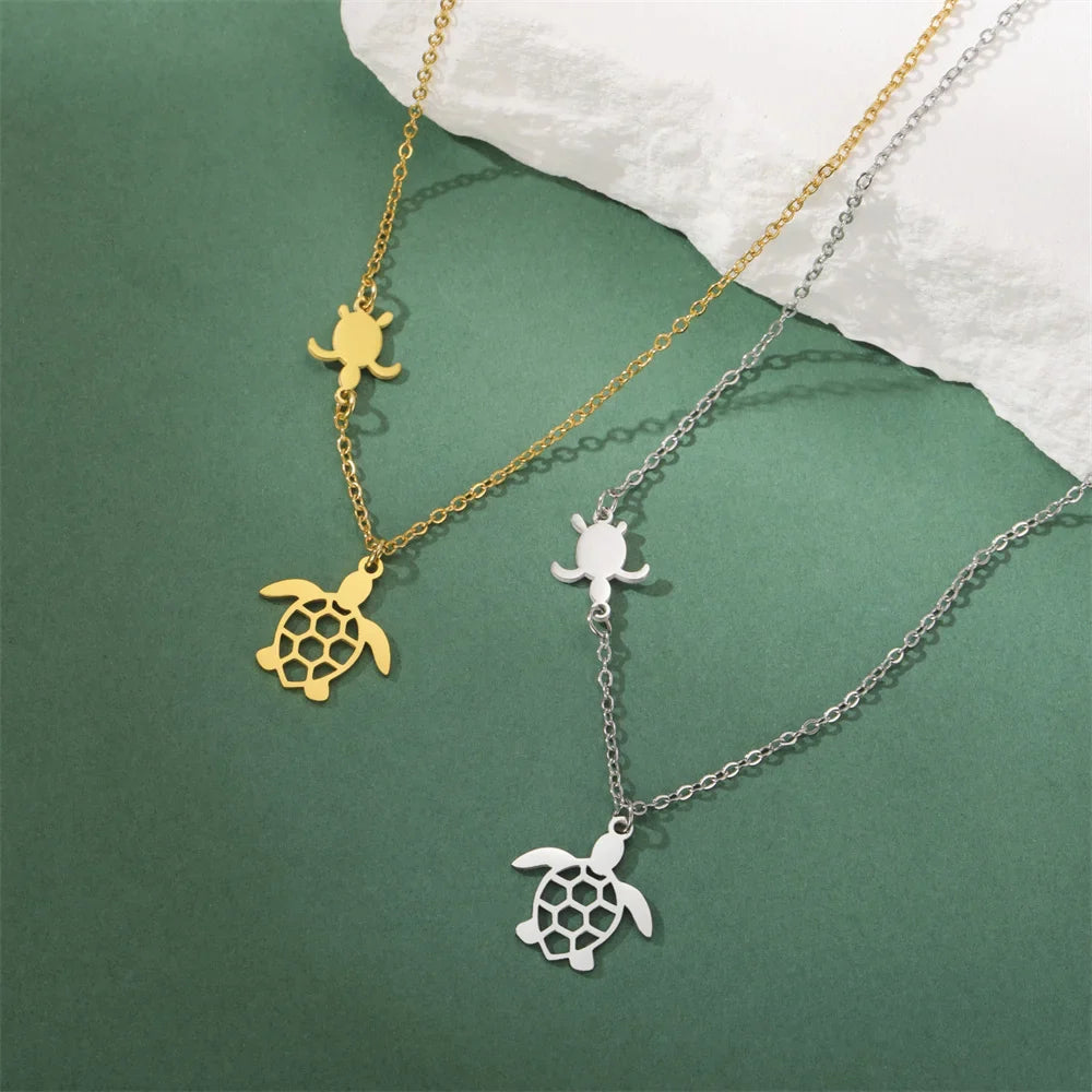 EtherealBe Sea Turtle Pendant Necklace for Women