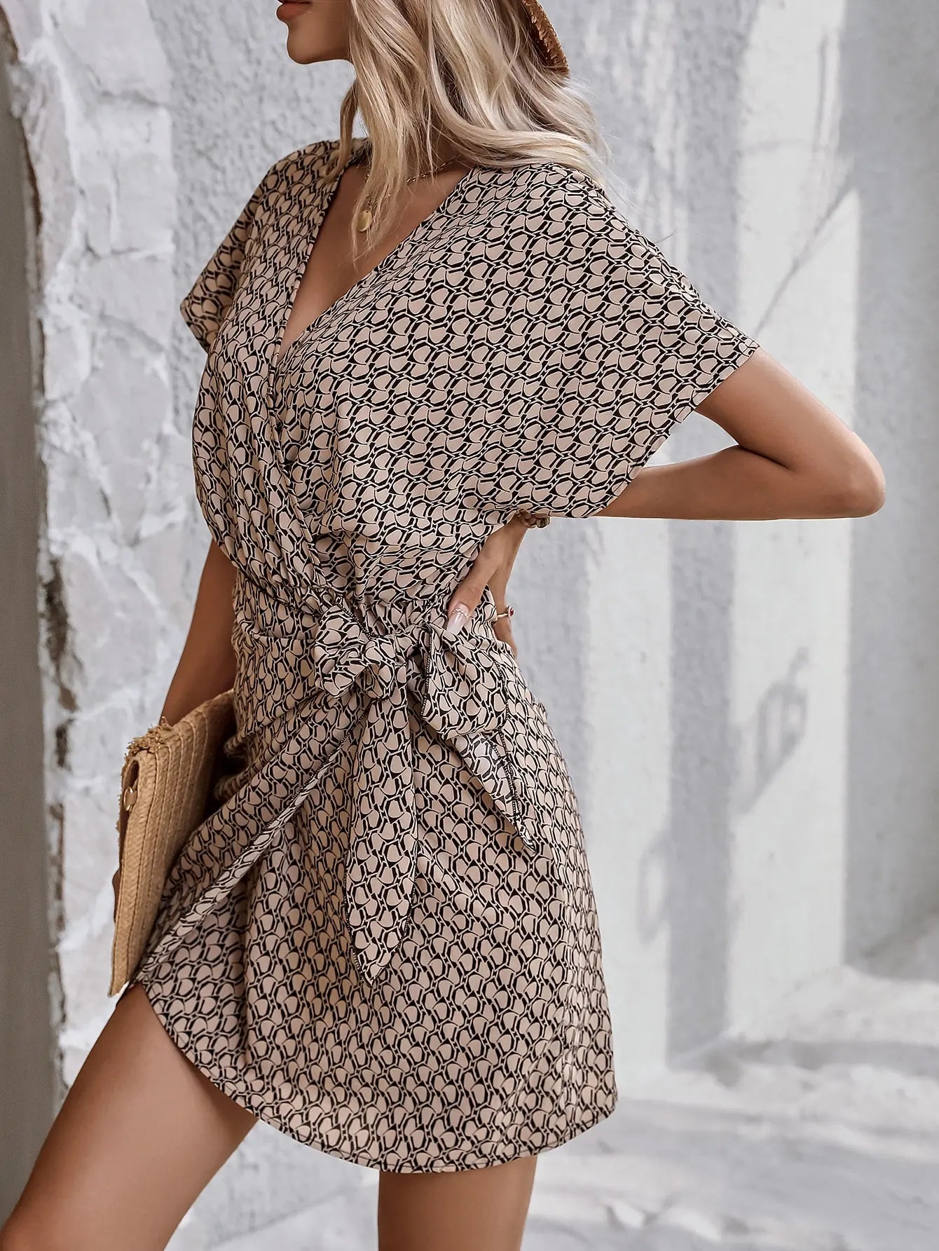 Cross border sexy V-neck waist up dress, from Europe and America.
