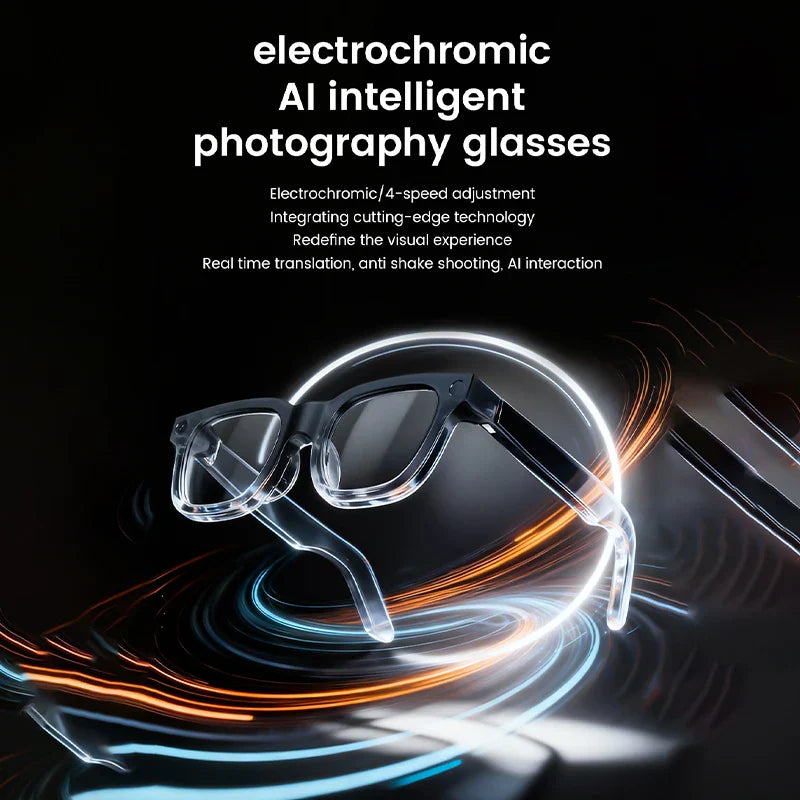 2026 New AI Smart Glasses 8MP HD Camera, 4GB Memory AI Translation, Shooting Everything Recognition Smart Glasses, 300MAH Men Women.