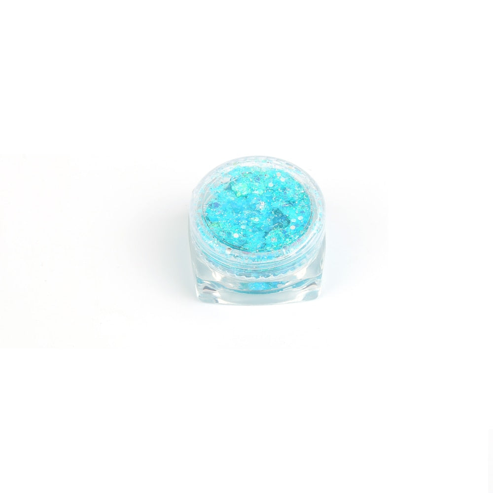 18 Colors Glitter Eyeshadow Makeup Nail Art Mermaid Sequin Shimmer Diamond Eye Shiny Skin Highlighter Face Body Glitter Cosmetic