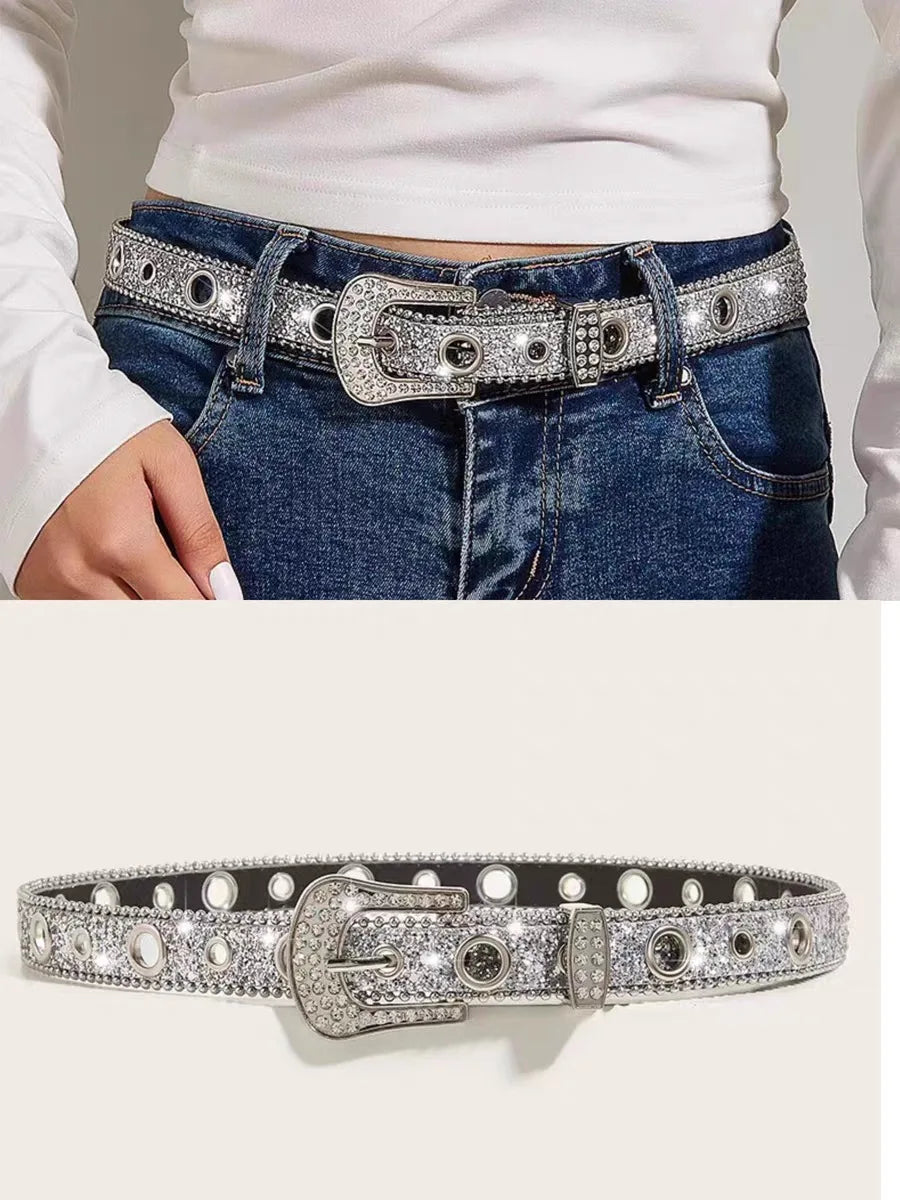 EtherealBe Gothic Rhinestone Belt for Women