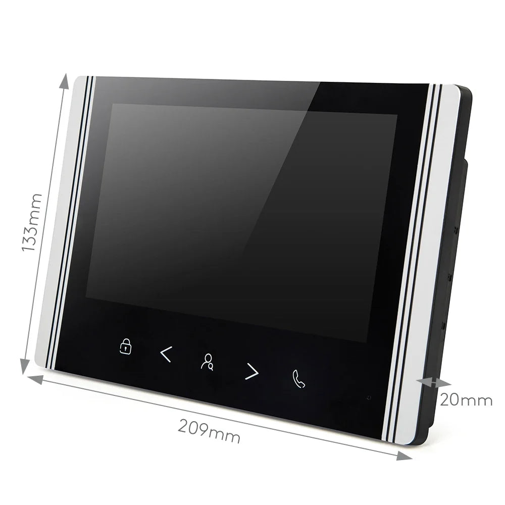 HOMSECUR 7" WIFI Video Door Phone Call Intercom Outdoor Monitoring for 2 Families