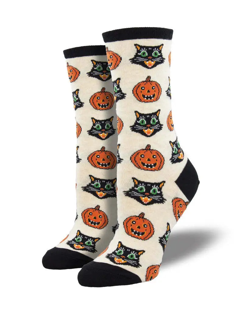 Halloween Party Creative Cotton Socks Funny Pumpkin Jacquard Socks Novelty Wacky Socks Men Women Couples Happy Cozy Print Socks