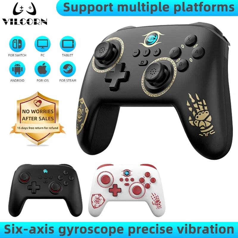 Switch Pro Gamepad Wireless Gaming Controller for Nintend Switch OLED/Lite Joystick For Steam Yuzu Controle PC