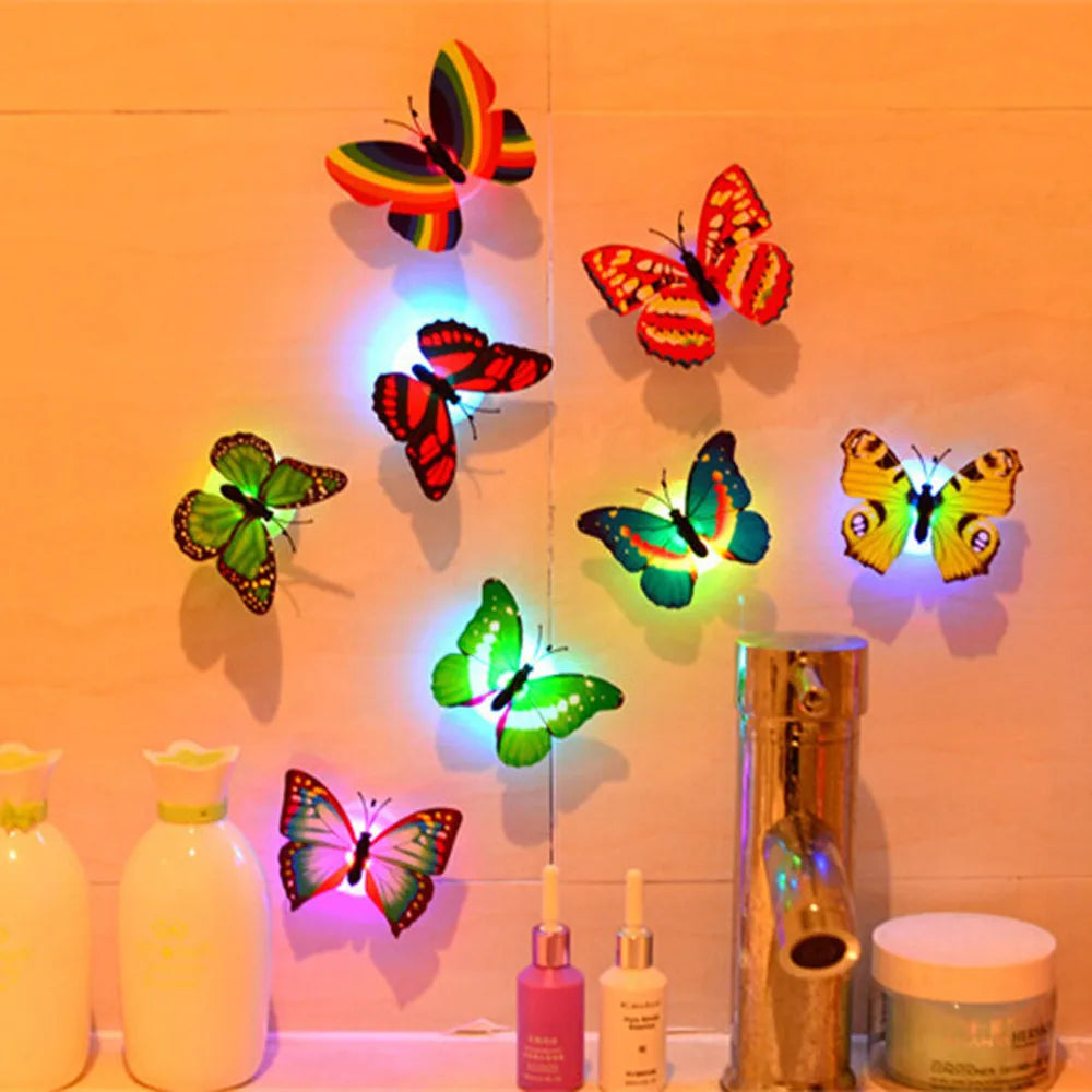 Decoration 1 Wall Stickers Wall Lights 3D Stickers Pcs Home Decor Paper Butterflies for Crafts