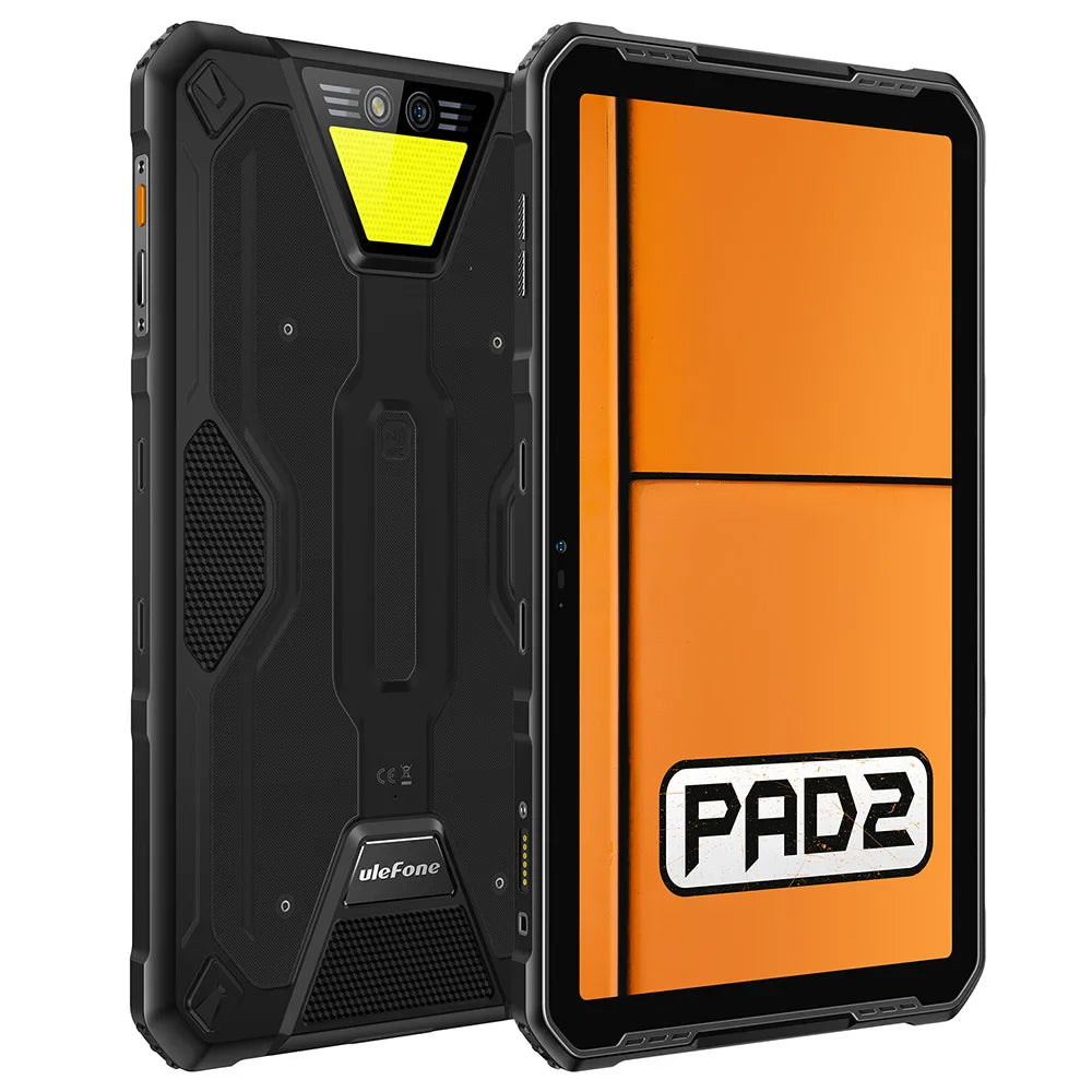 Ulefone Armor Pad 2 Rugged Tablet, 11" 2K, 18600 mAh ,IP68/IP69K Android 13 NFC GPS 4G Tablet Up to16GB +256GB LED Camping light
