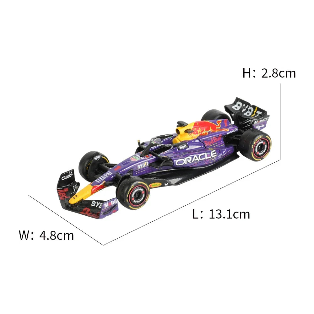 Bburago 1:43 Red Bull F1 Rb19 Las Vegas Miami 1 Verstappen 11 Perez Alloy Scaled Die-Cast Car Model Toys Collection Kid Gift