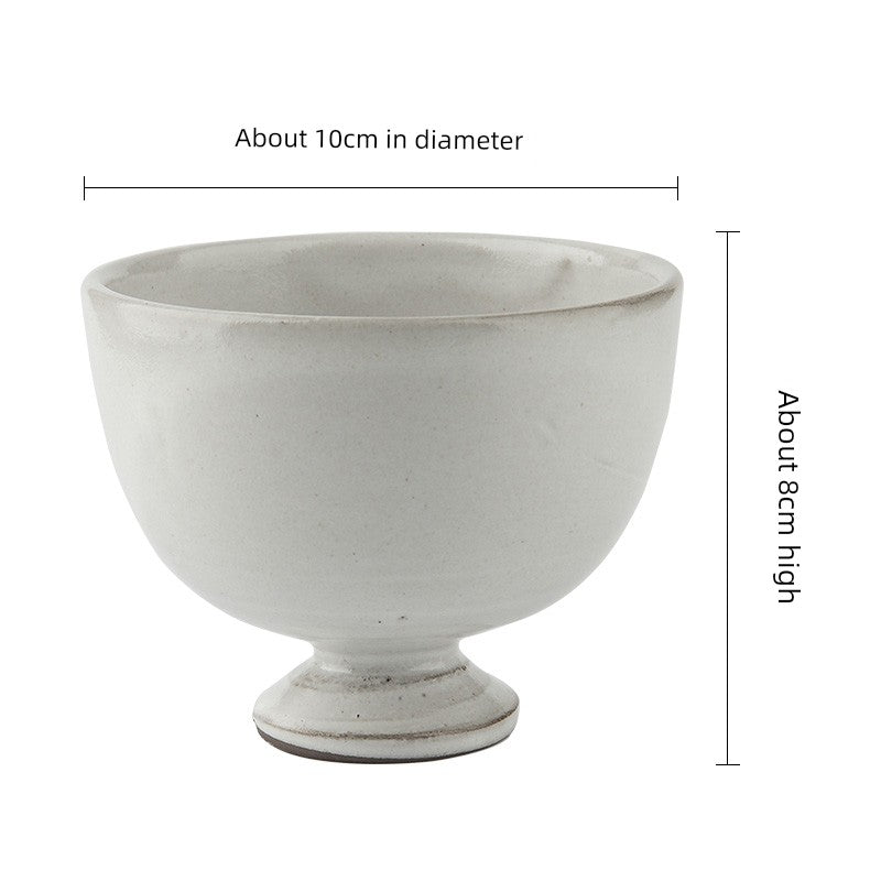 Scandinavian Style High Leg Anti-Scald Underglaze Household Bowls