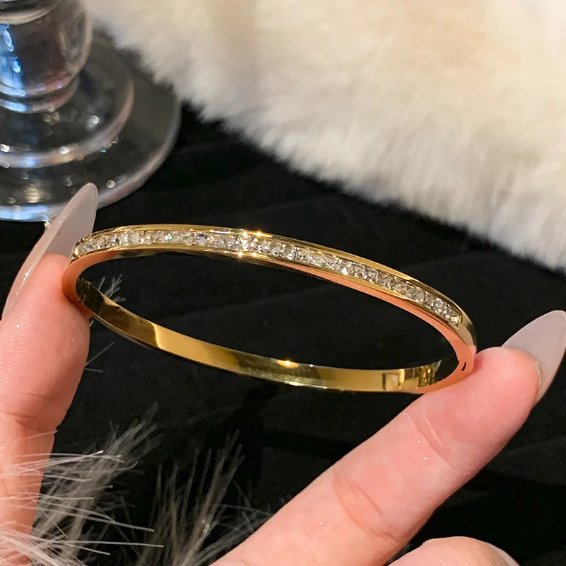 Silver Color Stainless Steel Colorfast Bracelets Skyful Star Bracelet Set for Women Fashion Light Luxury Jewelry Gifts Wholesale