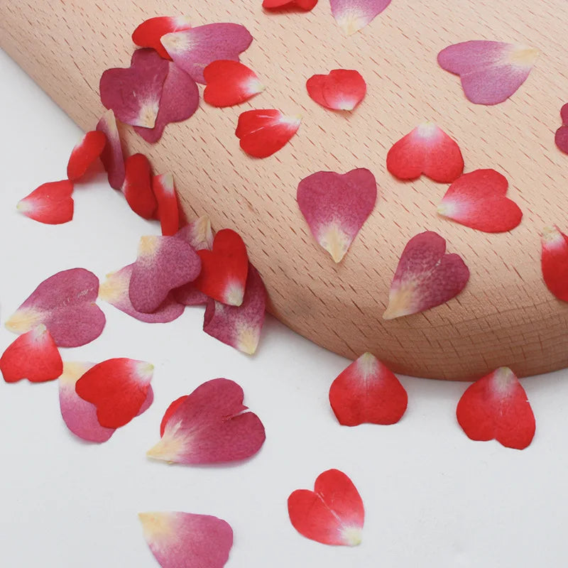 120Pcs Rose Petals Mixed Pack, Dried Flowers, Pressed Flowers, Handmade Resin Decorations, Nail Art, Face Stickers, Phone Case Materials
