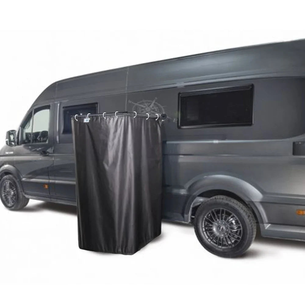 Caravan Camping Outdoor Shower Cabin Cubicle Stall  Enclosure Kits With Magnetic Bracket Rod Shower Curtain For Motorhomes