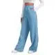 Women’s Drawstring Sweatpants Wide Straight Leg Pants Solid Color Sweatpants Casual Pants For Women 2024 Spring Emale Clothes