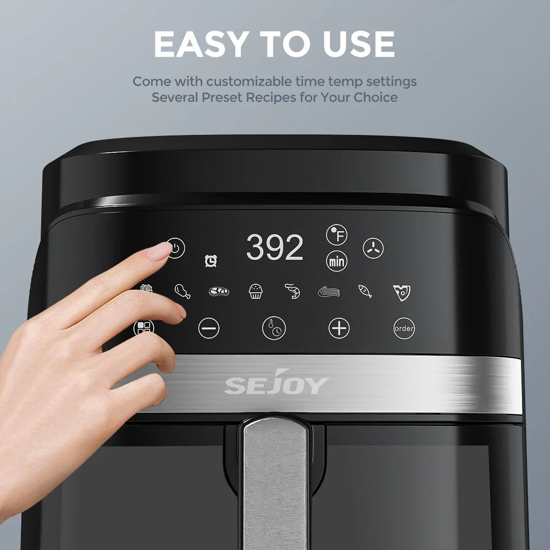Air fryer 8-in-1,6L  Electric Oven Oilless Cooker Keep Food Warm