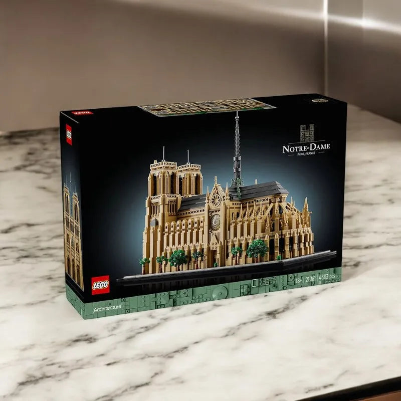 21061  LEGO  Architecture Notre-Dame de Paris Replica, Architectural Model Kit, Collectible Building Set for Adults