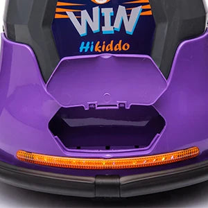 12V Car, Electric Kids Bumper Car for Toddlers 1.5-5 w/Remote Control, 3 Speeds - Purple