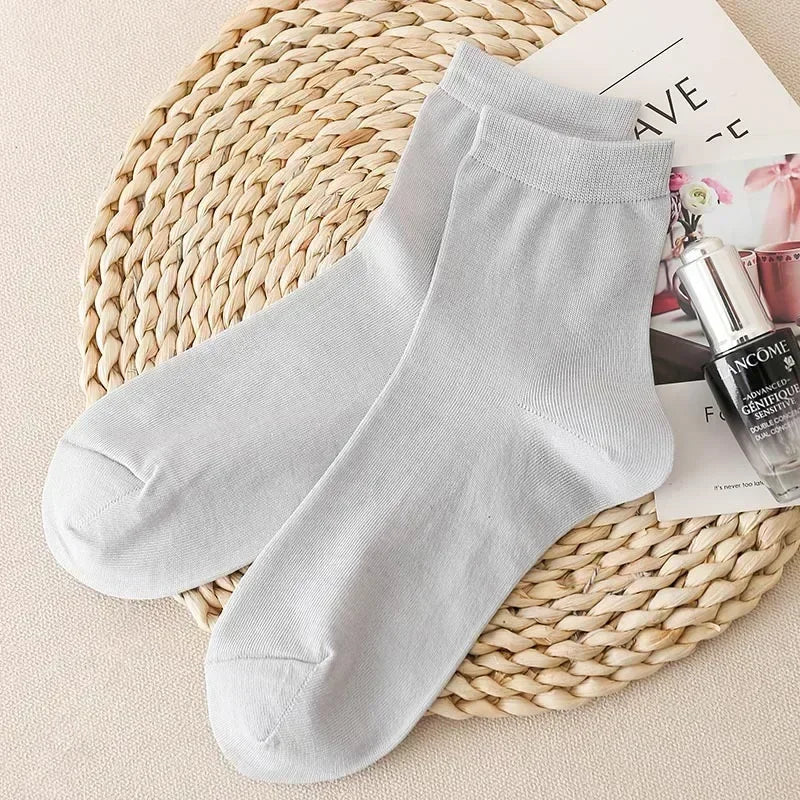 Women's Mulberry Silk Socks Thin Anti-odor Breathable Sweat-absorbent Ankle Socks / 80% Mulberry Silk+17% Nylon+3% Spandex