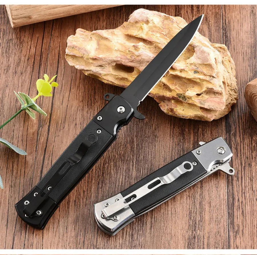 Outdoor Portable Folding Knife Stainless Steel High Hardness Multi-purpose Pocket Knife for Camping Hiking Survival EDC Tool