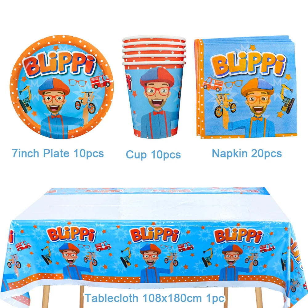 Bli-Ppi-Toy English Teacher Theme Birthday Party Decorative Disposable Tableware Set Background Balloon Banner Baby Shower Gift