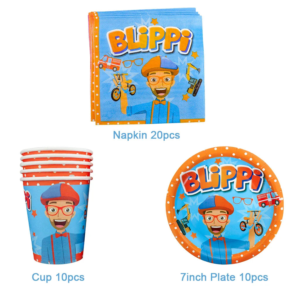 Bli-Ppi-Toy English Teacher Theme Birthday Party Decorative Disposable Tableware Set Background Balloon Banner Baby Shower Gift