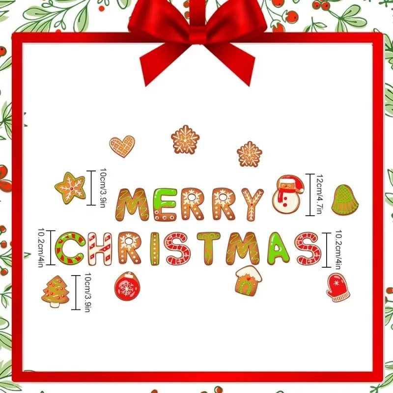 Christmas Themed Magnetic Sticker  3D Christmas Cartoon Magnet Fridge Stickers Soft PVC Magnetic Refrigerator Magnets