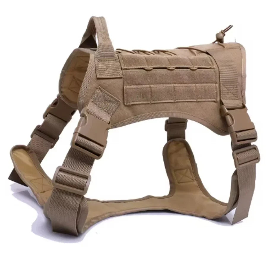Tactical Dog Harness Military Training  Padded Quick Release Vest Pet Training Dog Harness For Set Small Medium Large Dogs