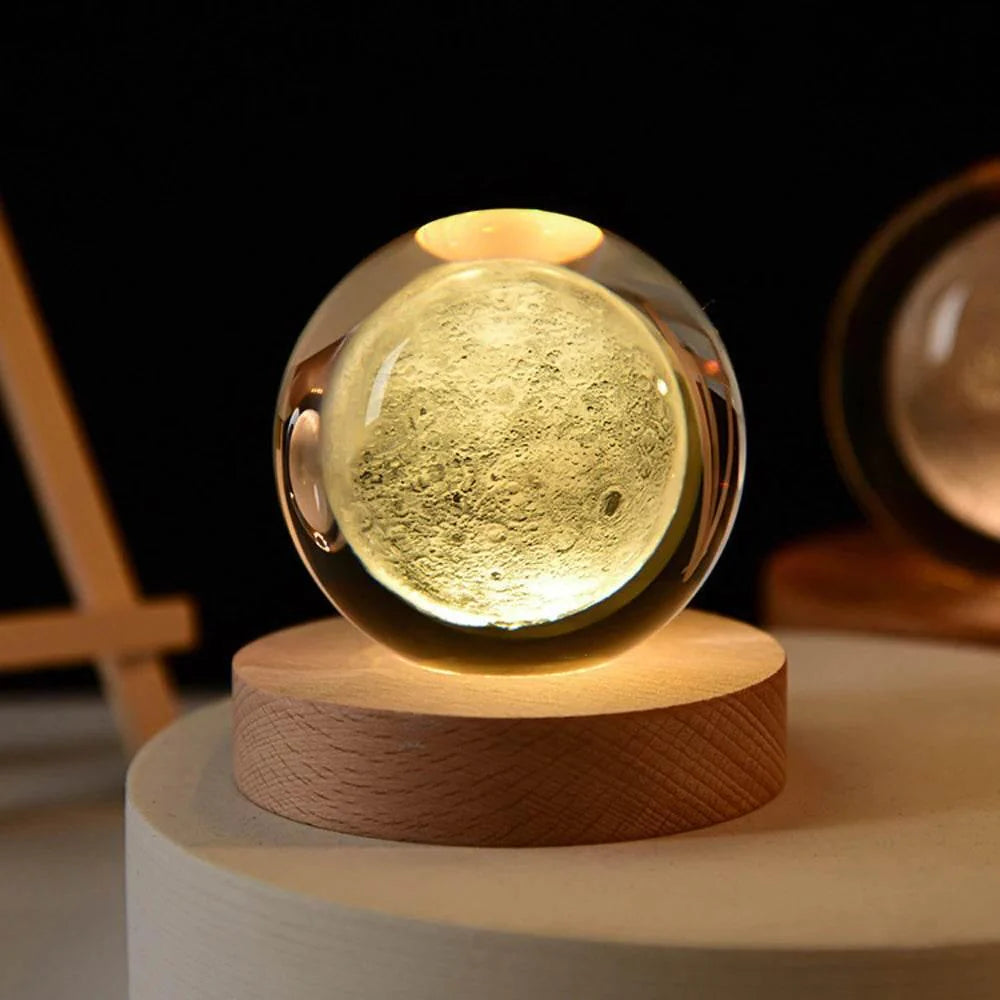 Decorative Crystal Ball 3D Figures Night Light