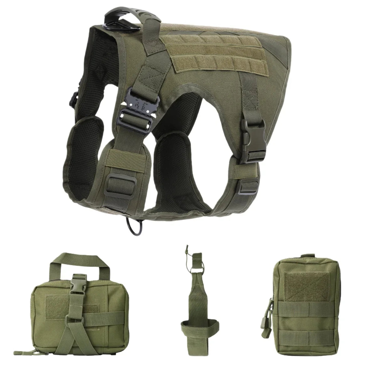 Tactical Military Vest Pet German Shepherd Golden Retriever Tactical Training Dog Harness and Leash Set For All Breeds Dogs