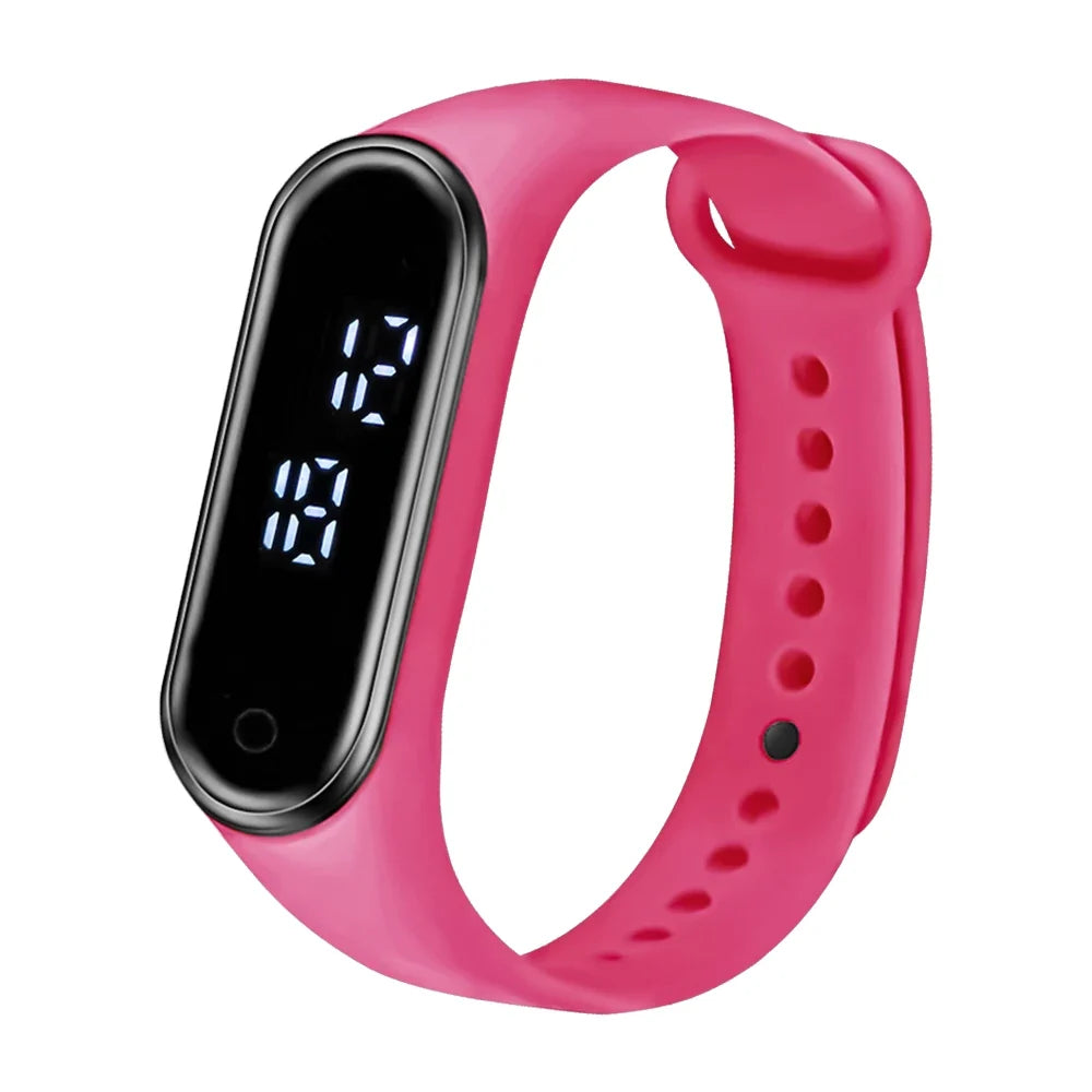 Children's Smart Sports Watch Bracelet LED Date Touch Screen Electronic Watch Boys and Girls Student Festival Gift