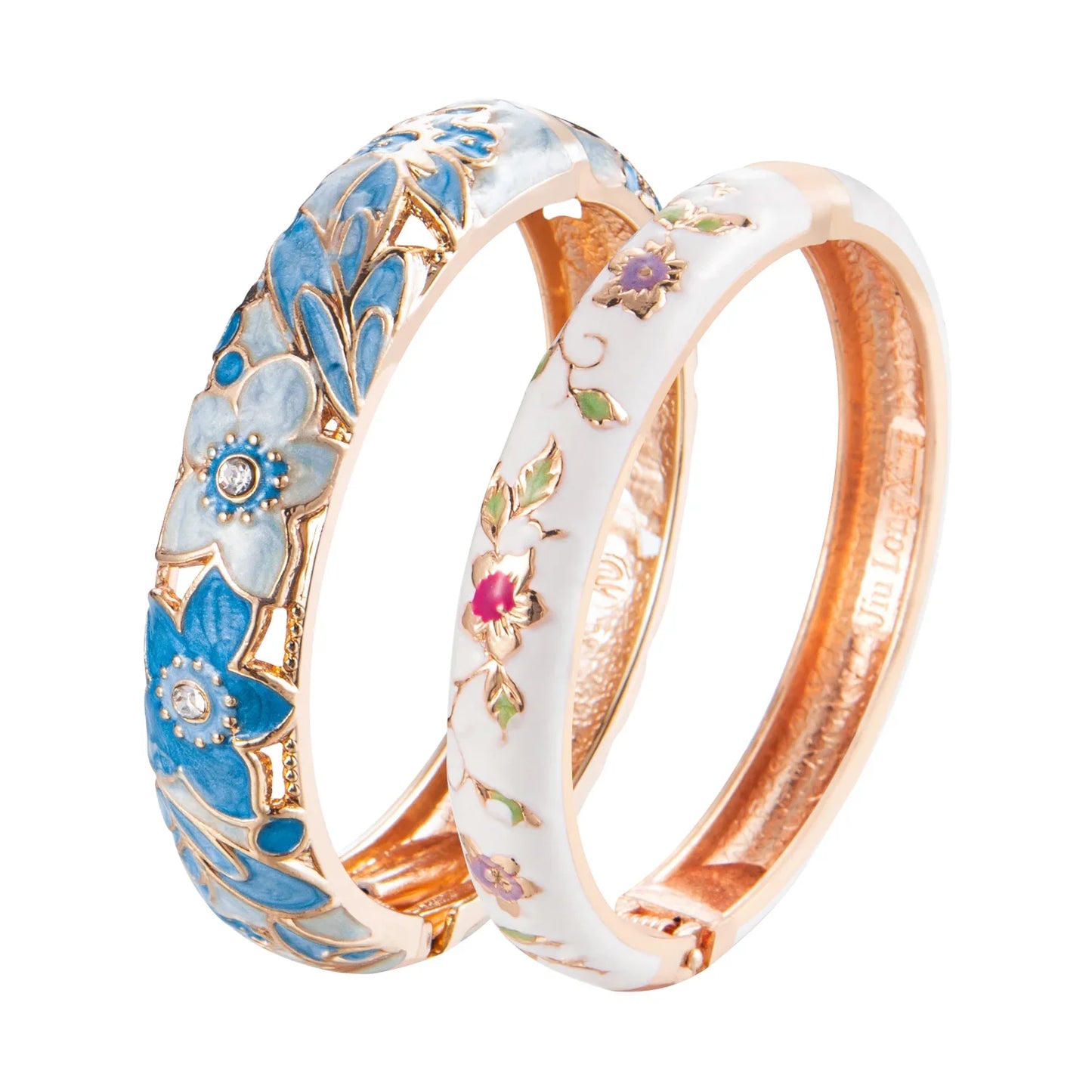 Bangle for Women Double Enamel Bangle Set Cloisonne Women's Jewelry