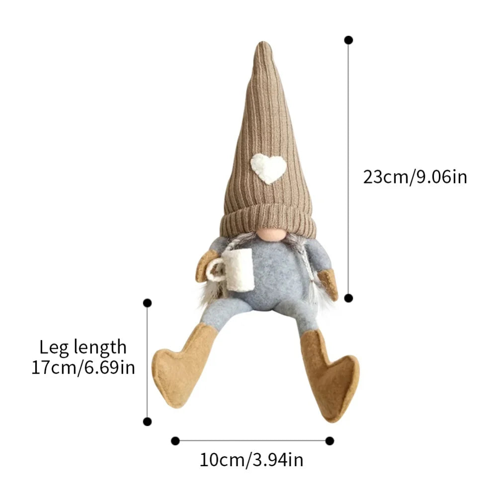 Christmas Gnomes Decoration Swedish Gnome Plush Ornament Tomte Santa Elf Dwarf Doll for Thanksgiving Christmas Decorations