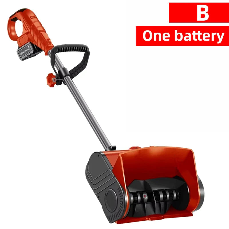 Hand-pushed Electric Snow Plow Snow Blower 20V Small Road Snow Shoveling Household Snow Removal Machine Battery/No Battery