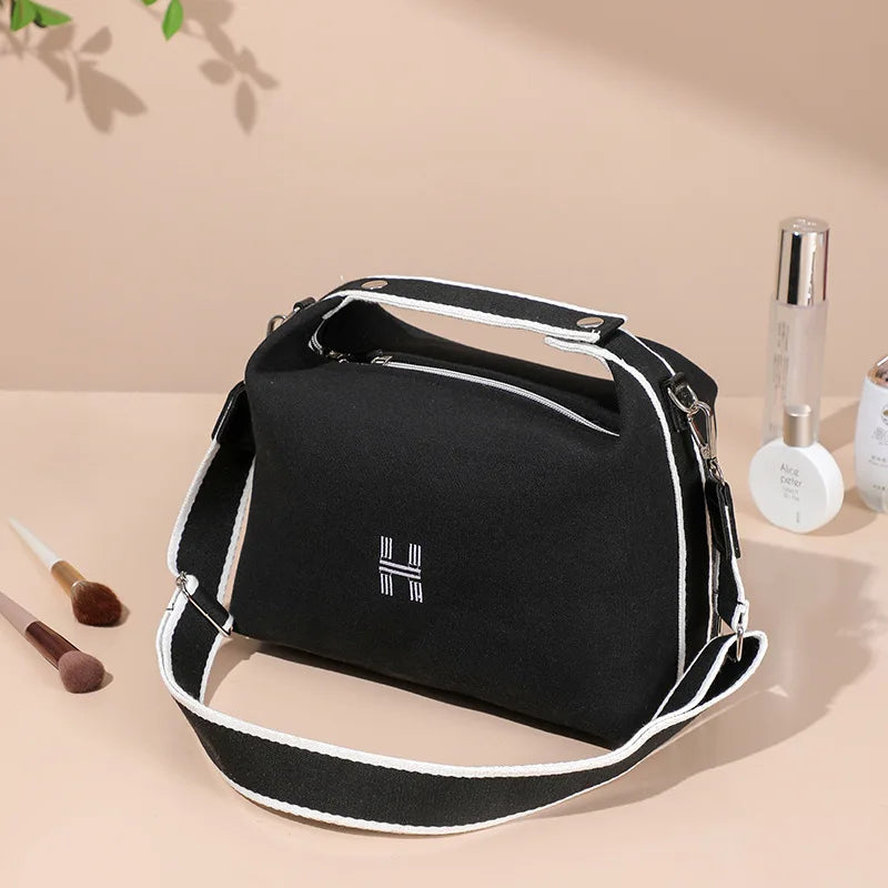 Travel Large Bag Storage Organize Beauty Canvas Waterproof Cosmetic Portable Dustproof Bag Handbag MakeUp Case Female Wash Kit