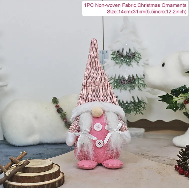 Christmas Faceless Doll Gnome 2023 Merry Christmas Decorations For Home Cristmas Ornament Xmas Navidad Natal New Year 2024