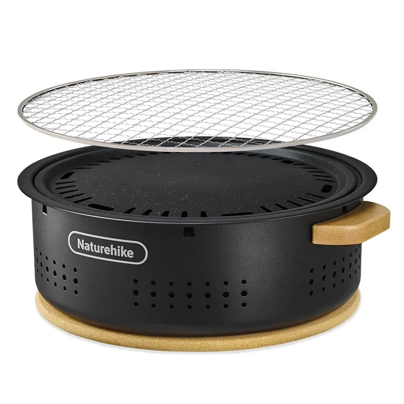 Naturehike Outdoor Tabletop Barbecue Stove High Temperature Resistant Charcoal Pot Split Storage Camping Gear Picnic BBQ Stove