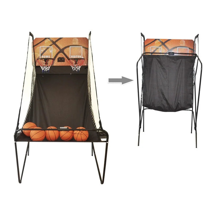 Electric Foldable Single Hoop Basketball Arcade Shooting Game Machine