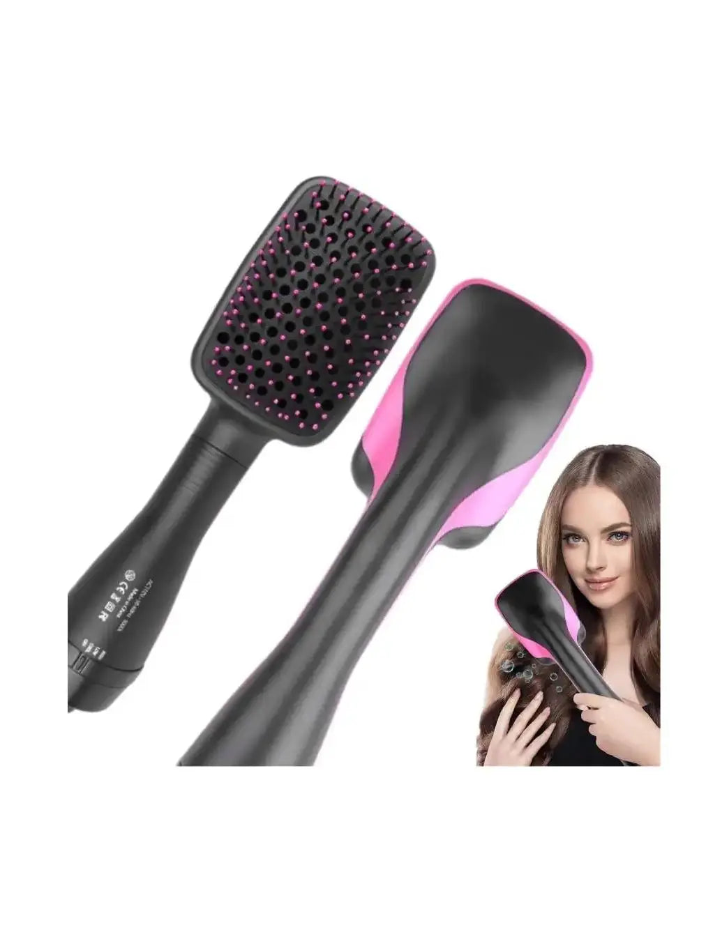 2 in 1 hot air comb, with high-speed ion airflow, use air to straighten, no thermal damage, smart temperature for medium and lon