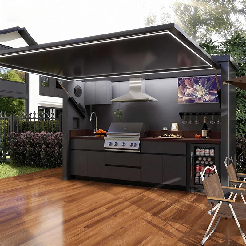 Outdoor Kitchen for Sale Wholesale Smart Design Affordable Waterproof Mobile for Camping Catering Events Custom