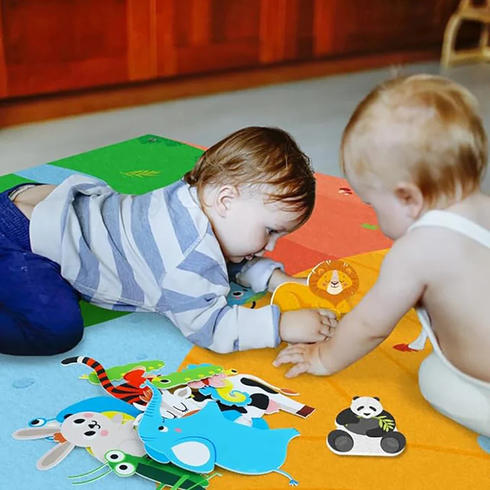 My First Daily Calendar Montessori Felt Story Board Set Loop Time Learning Center, A Weekly Chart For Children's Learning