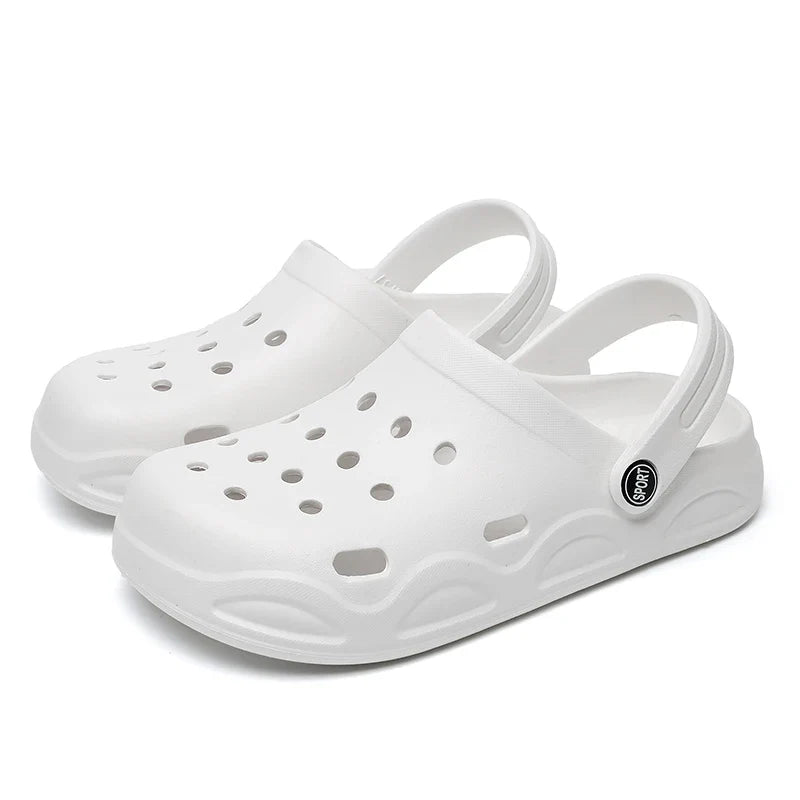 Summer Comfortable Clogs Slippers for Women Lightweight Anti Slip Beach Sandals Woman Fashion White EVA Waterproof Garden Shoes