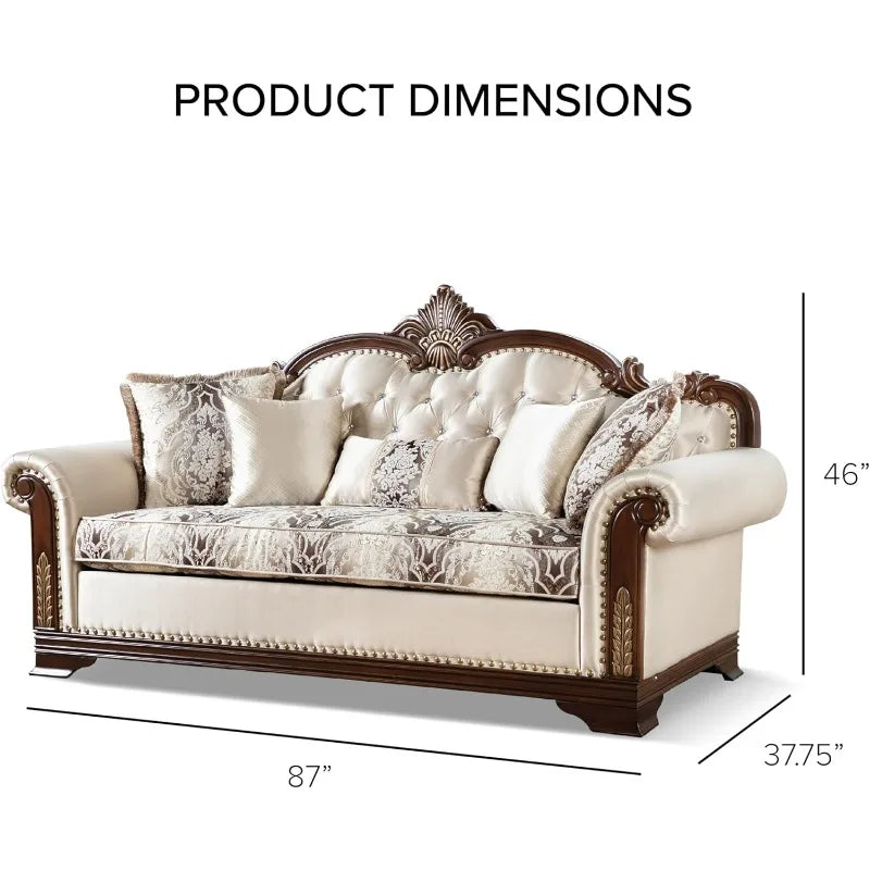 FG*European leather sofa living room first layer cowhide u-shaped American retro solid wood furniture