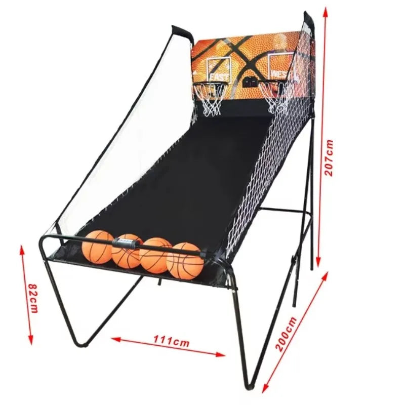 Electric Foldable Single Hoop Basketball Arcade Shooting Game Machine