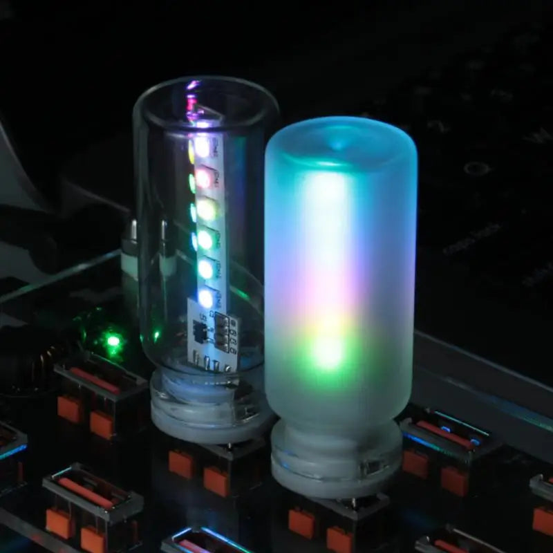 USB Ambient Mood Light, Touch Control Dimmable for Bedroom or Car, Soothing Multi-Color Nightlight & Perfect Gift Idea