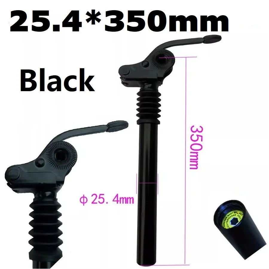 E-Bike Electric Folding Bike Shock Absorber Seat Post Alloy 25.4mm 27.2mm 28.6mm 31.8mm 33.9mm 34mm Folding Flipped Seat Post