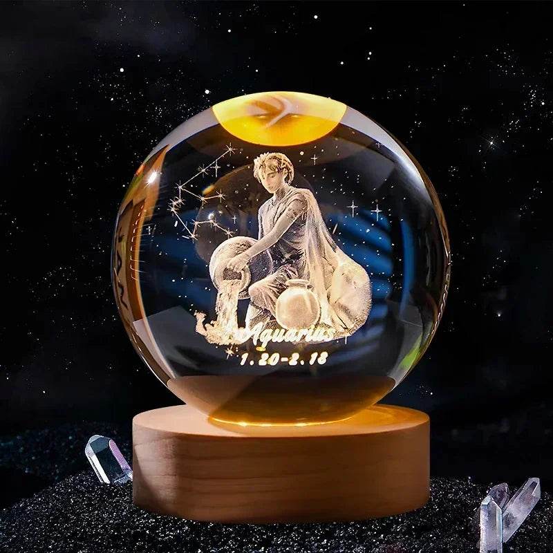 3D Crystal Ball Glass Decoration